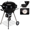 Progarden Charcoal Grille auf Rädern Ø 57 cm Schwarz