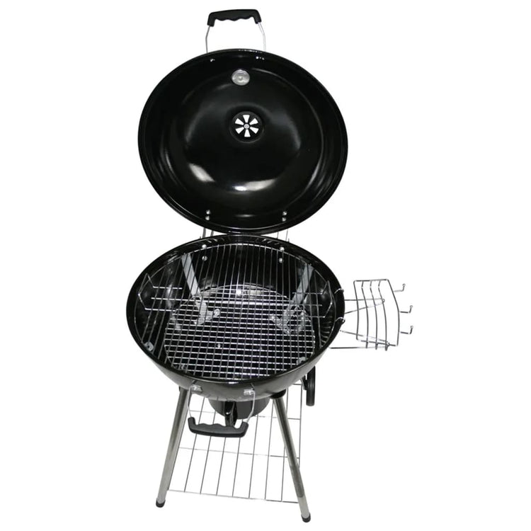 Progarden Charcoal Grille auf Rädern Ø 57 cm Schwarz