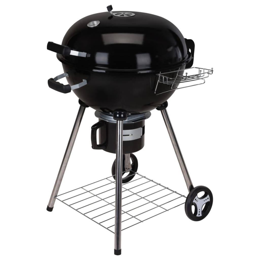 Progarden Charcoal Grille auf Rädern Ø 57 cm Schwarz