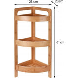 Badezimmerlösungen Badezimmerlösungen Badezimmer Rack 3-layer Bambus - afbeelding 2