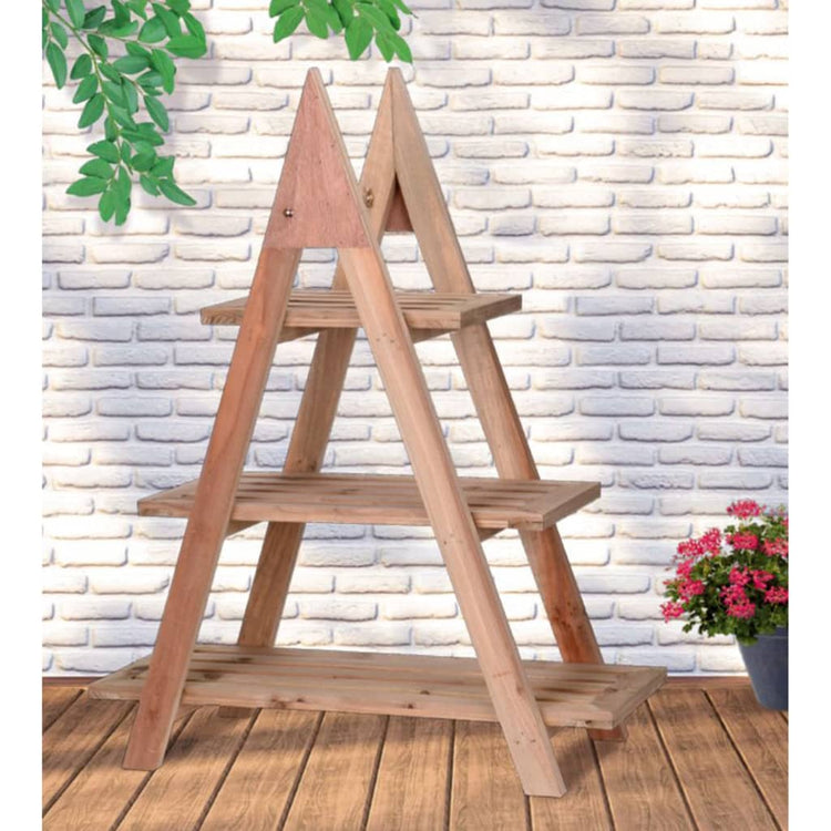 HS -Kollektion Hs Sammelanlage Rack mit 3 Stufen 48x32x79 cm Holz