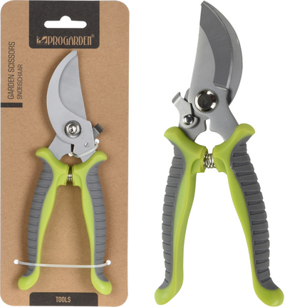 Professionelle Gartenschere grün