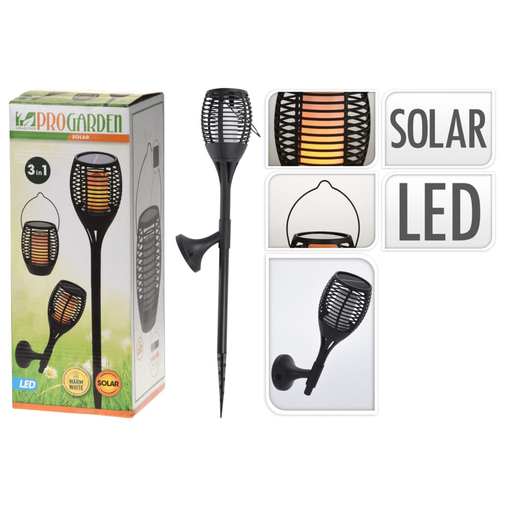 Prograrden Progarden Garden Lampe 3-in-1 LED schwarz