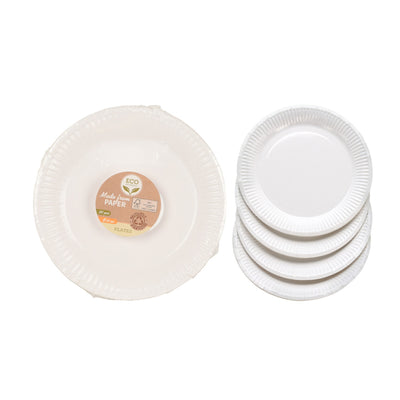 Basispapierplatten 18 cm 20 Stücke weiß