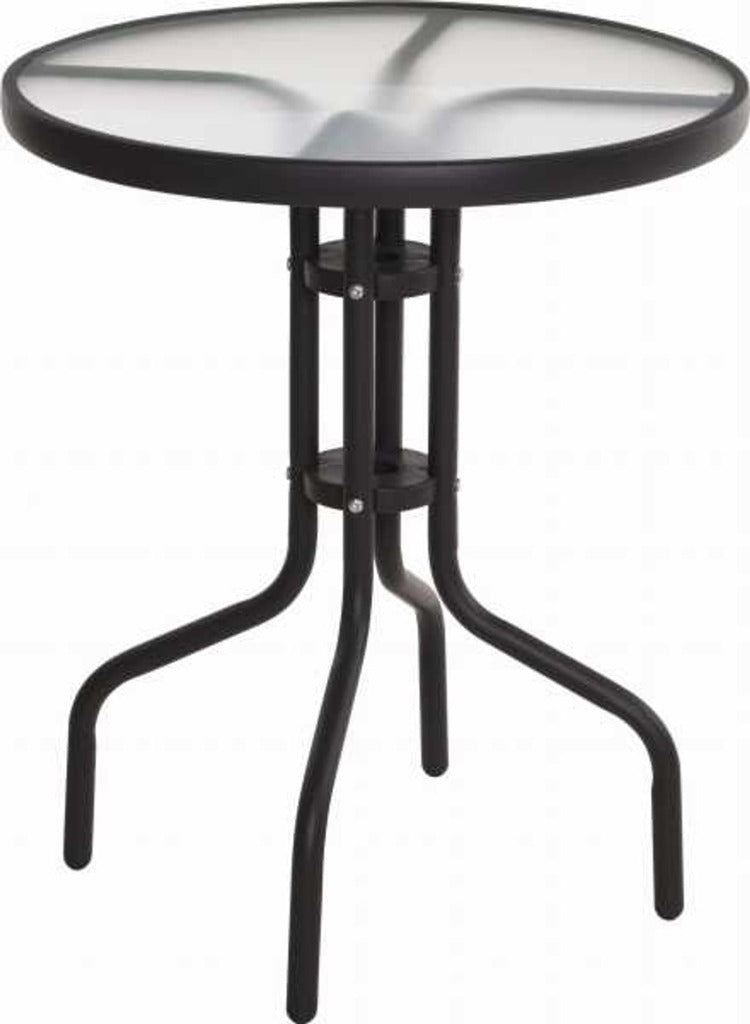 Pro -Gartengarten rund Glas Balkon Tabelle 60x70 cm