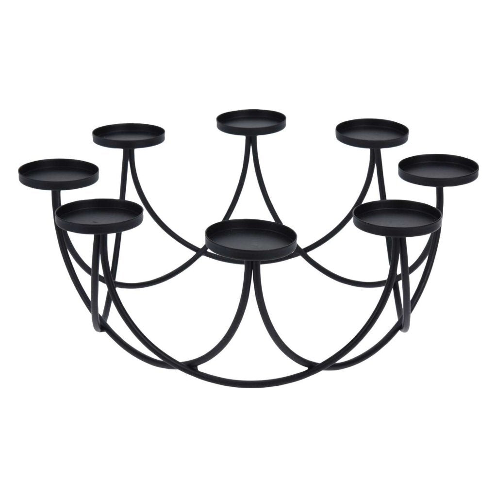 Hs h s kollektionskornestick für 8 candles 30x12 cm dia schwarz
