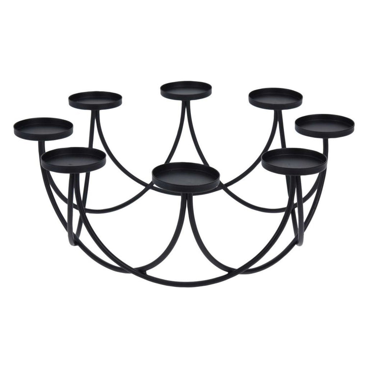 Hs h s kollektionskornestick für 8 candles 30x12 cm dia schwarz