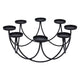 Hs h s kollektionskornestick für 8 candles 30x12 cm dia schwarz