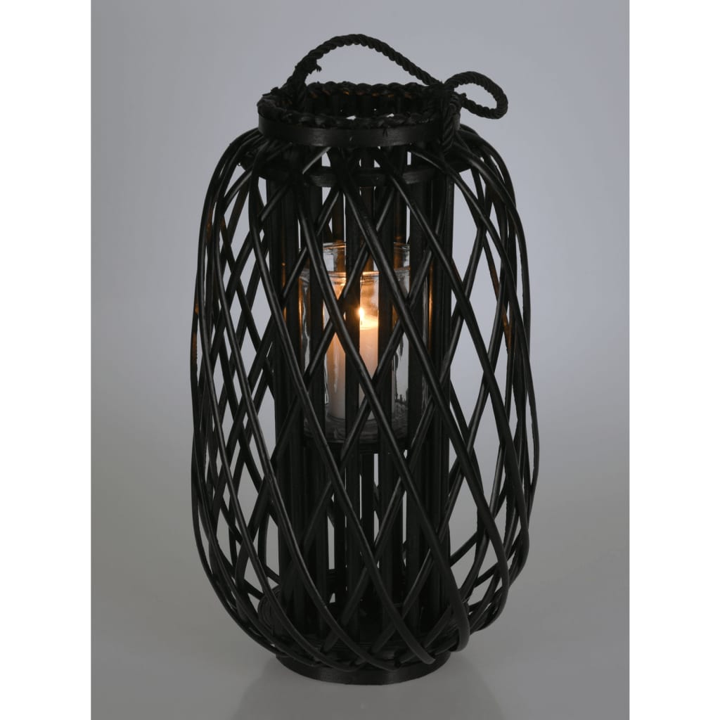 Hs Kollektion Hs Sammlung Lantern 50x28 cm Riet Black