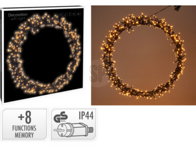 Ring LED schwarz 400 LEDs ø48cm