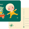 Bora Hallo Babyspielzeug-Postkarte