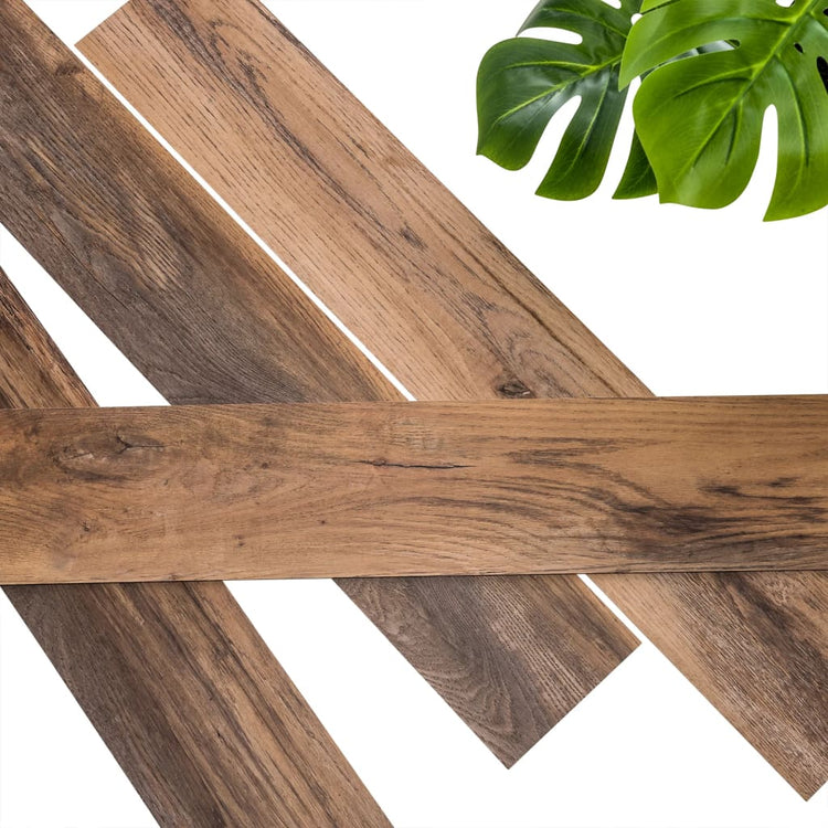 Wallart Wallart Planken Holz-Schuurhout Oak Oak Bruin