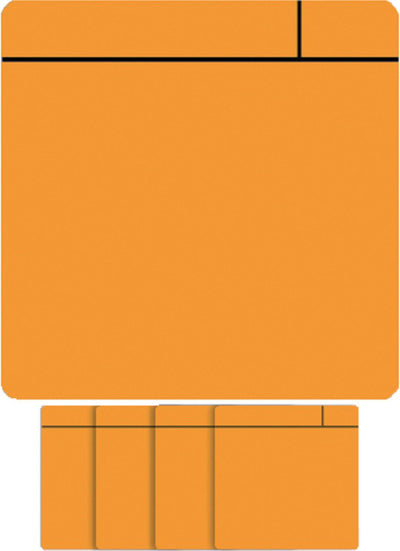 Smit visuelles Magnet-Scrum – 75 x 75 mm – Orange – 5 Stück