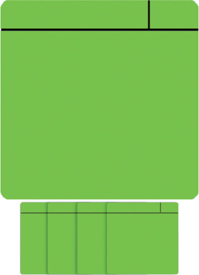 Smit visuelles Magnet-Scrum – 75 x 75 mm – grün – 5 Stück