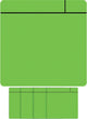 Smit visuelles Magnet-Scrum – 75 x 75 mm – grün – 5 Stück