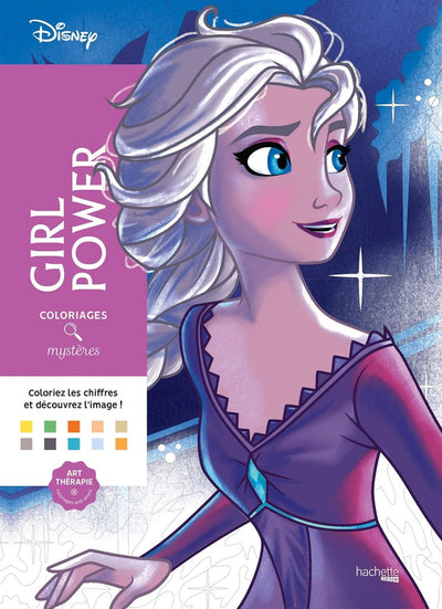 Hachette Coloriages Mystères Disney Girl Power – Malen nach Zahlen – Malbuch für Erwachsene