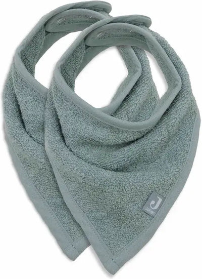 Jollein - Lätzchen Bandana - Baumwolle - Babylätzchen - 2 Stück - Seegrün - 2 Stück