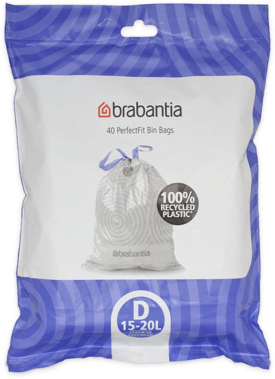 Brabantia Perfectfit Müllsäcke – 15 20 l – Code d – 40 Stück