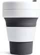 Stojo - Taschenbecher - Kaffee-Tee-Becher - 355 ml - wiederverwendbar - faltbar - Schiefer