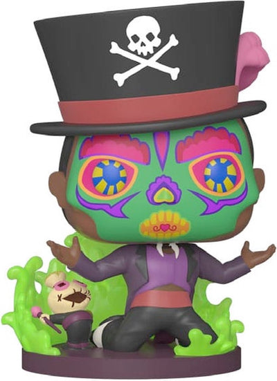 Disney Funko, die Prinzessin und der Frosch – : Villains Pop! Zuckerschädel-Vermittler mit Sockel, Sonderedition, 9 cm große Sammelfigur – mehrfarbig