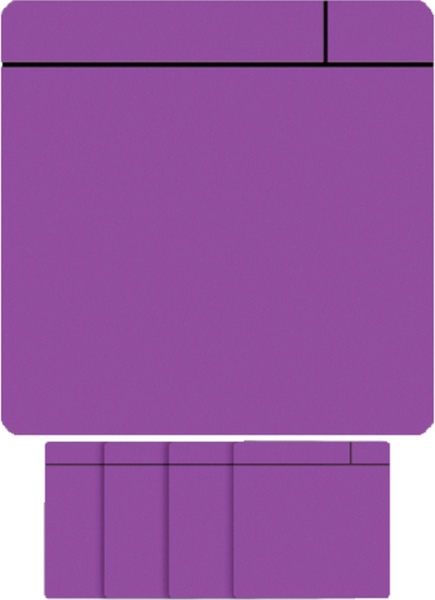 Smit visuelles Magnet-Scrum – 75 x 75 mm – lila – 5 Stück