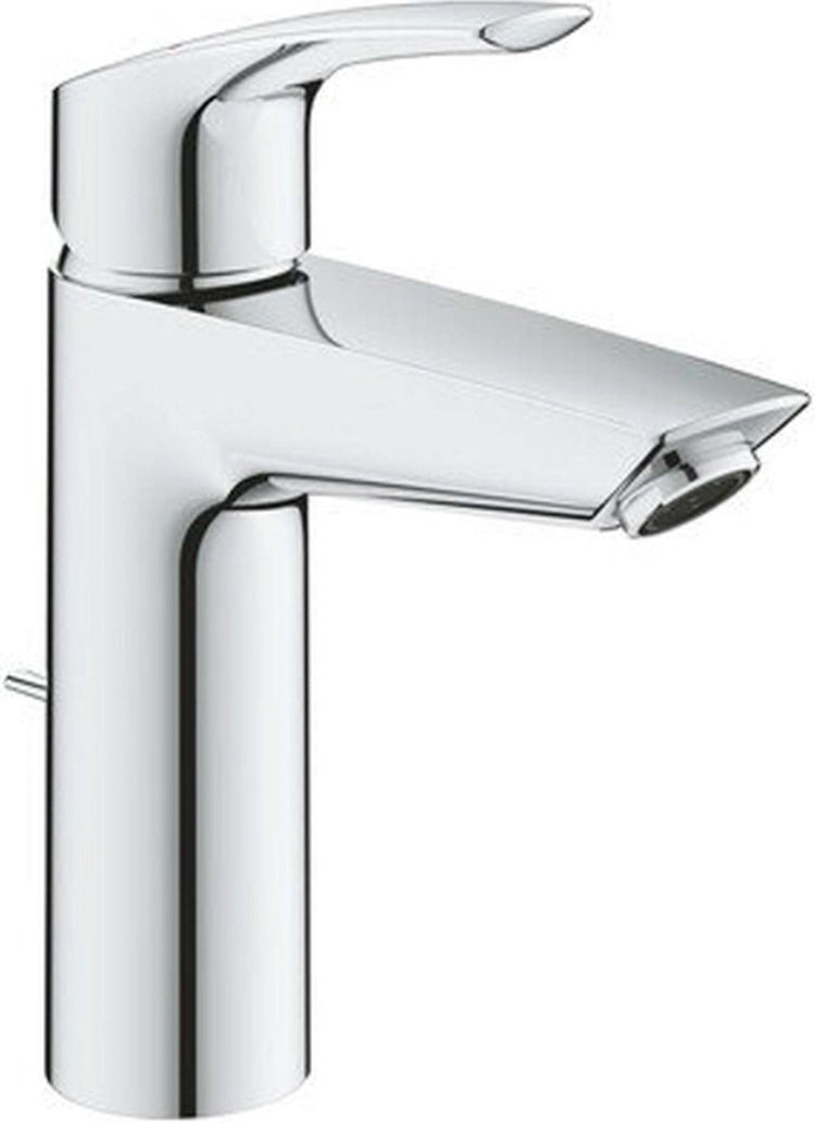Grohe Eurosmart Waschtischmischer – M-Größe – Metallhebel – Silkmove Starlight Ecojoy – Temperaturbegrenzer – Chrom