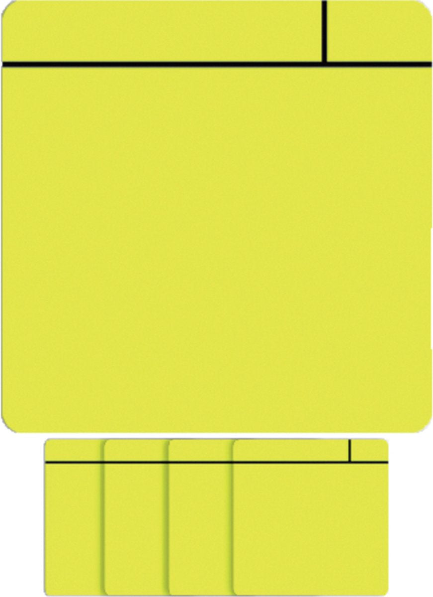 Smit visuelles Magnet-Scrum – 75 x 75 mm – gelb – 5 Stück