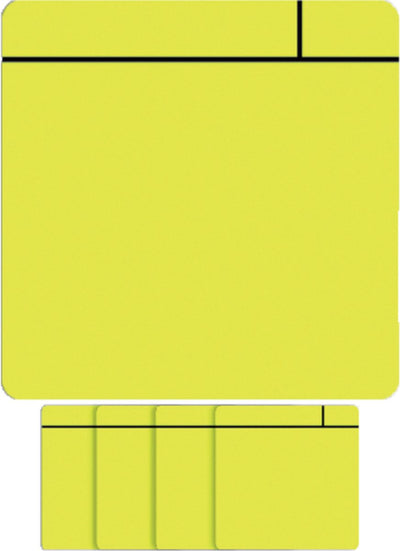 Smit visuelles Magnet-Scrum – 75 x 75 mm – gelb – 5 Stück