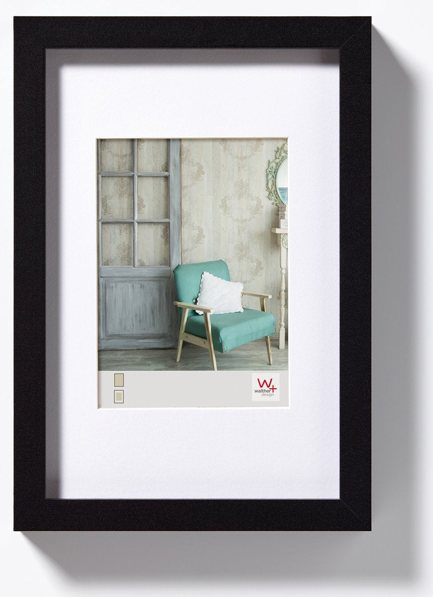 Walther Stockholm - MDF-Holzrahmen - Fotogröße 30x40 cm - Schwarz