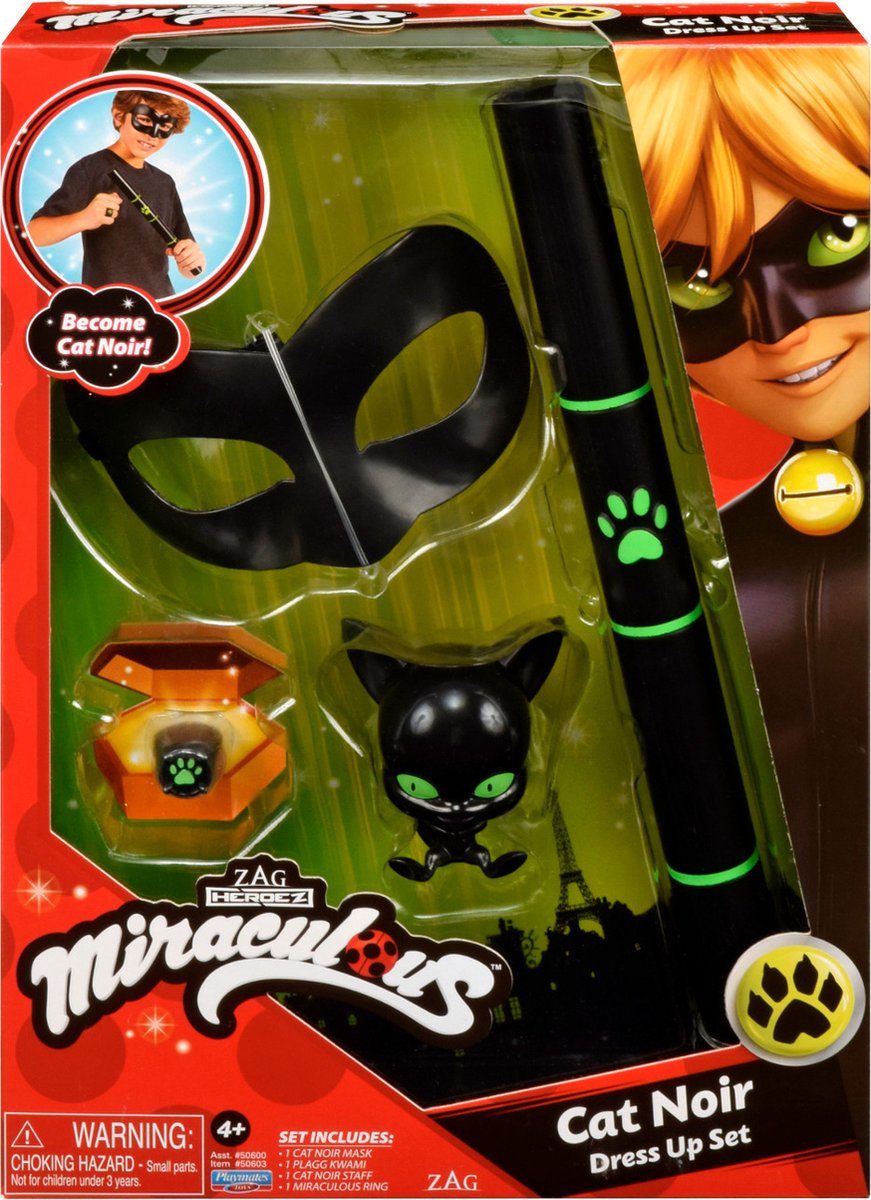 Miraculous – Wunderbares Rollenspiel-Kostümset mit schwarzer Katze
