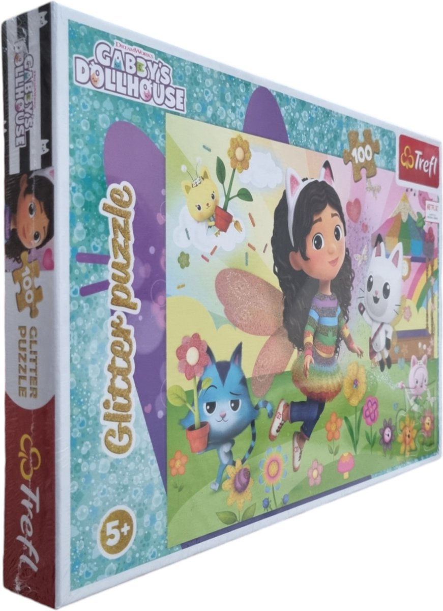 Trefl Glitzerpuzzle – Gabbys Puppenhaus – 100 Teile