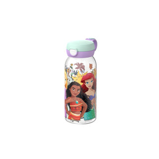Mepal Trinkflasche mit Klappverschluss Campus – 600 ml – Wasserflasche Kinder – auslaufsicher – hygienischer Deckel – Princess Power