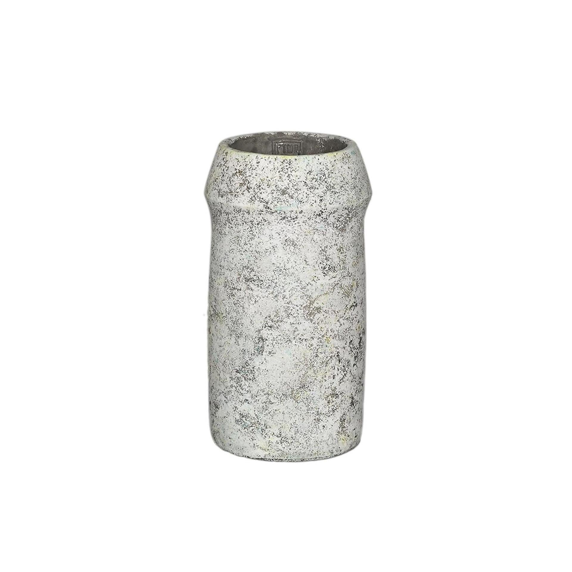 Ptmd Blumentopf Nimma grau 16x16x30cm