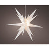 Lumineo Lumineo Christmas Star PVC stetige weiße 6 LEDs innen außerhalb von 60 cm
