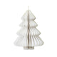 Decoris Papierbaum 11,3x15 cm weiß