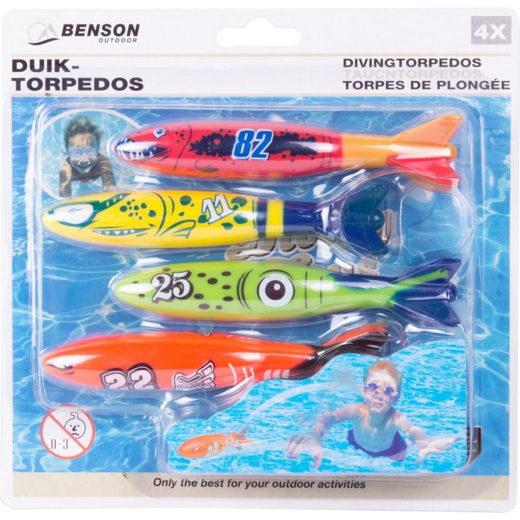 Benson Tauchspielzeugtorpedos 4 Stück