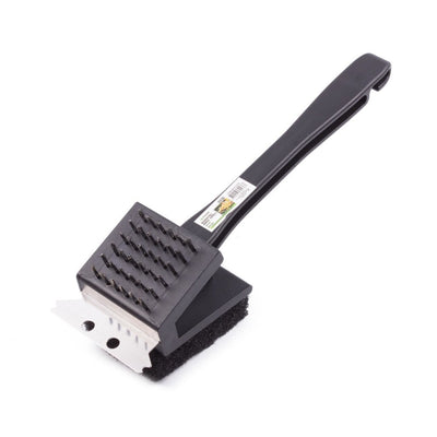 Benson BBQ 3in1 Grillbürste mit schwarzem Edelstahlgriff