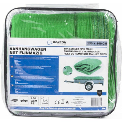 Benson Anhängernetz feinmaschig 250x140 cm grün