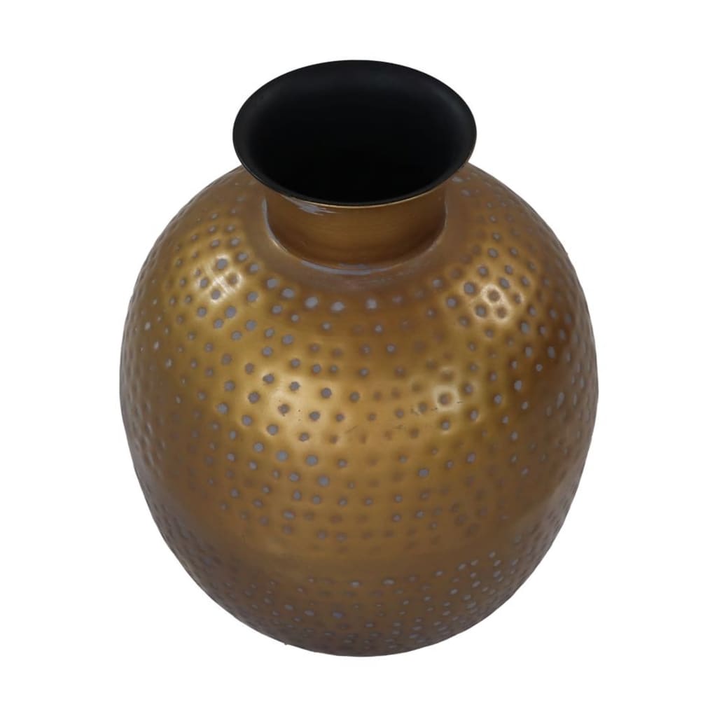 HSM Collection HSM Collection Vase Padua klein 30x35 cm Gold und Grau