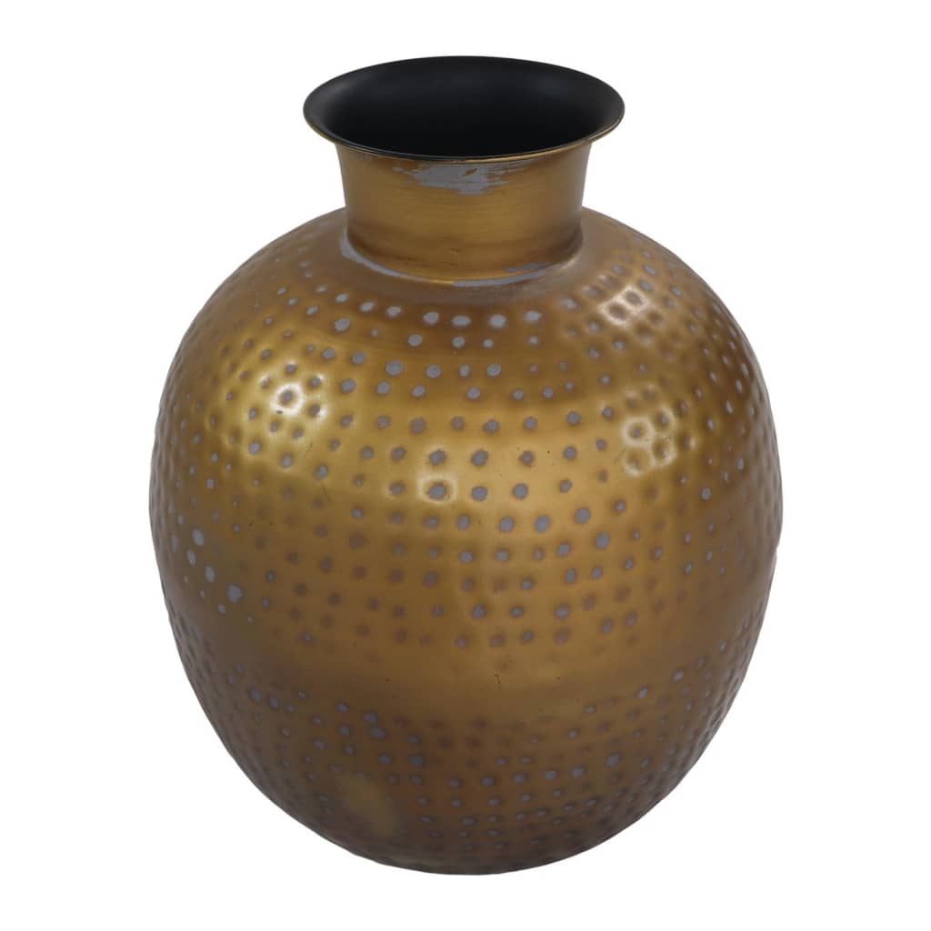 HSM Collection HSM Collection Vase Padua klein 30x35 cm Gold und Grau