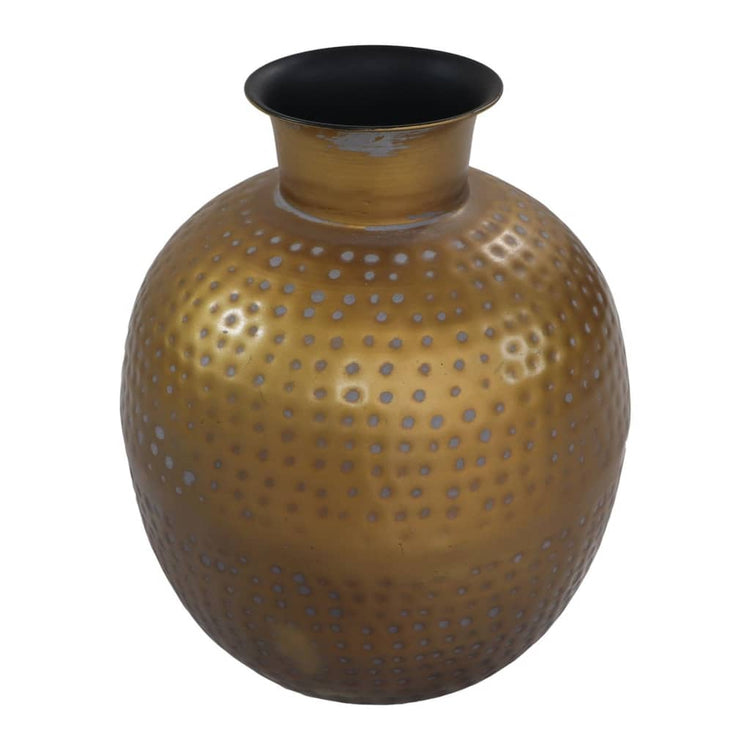 HSM Collection HSM Collection Vase Padua klein 30x35 cm Gold und Grau