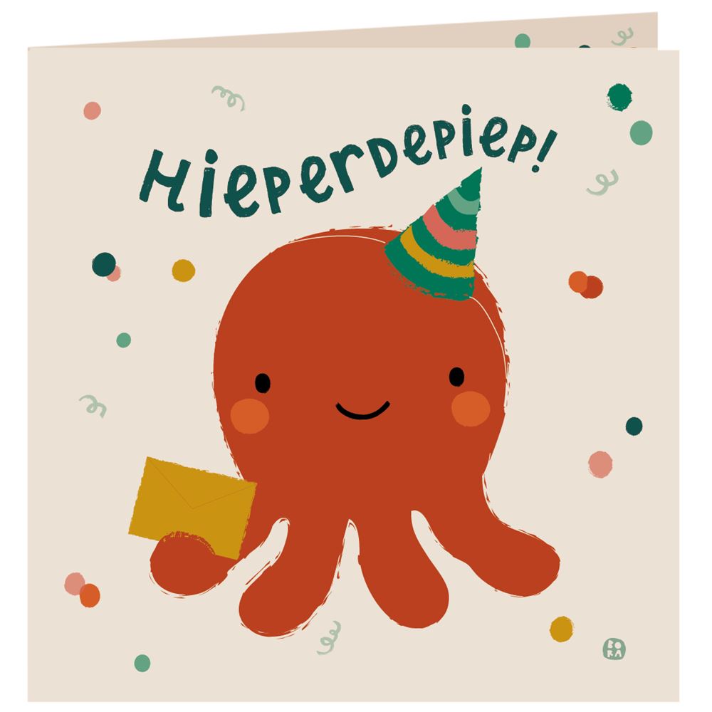 Sehr Geburtstagskarte+Umschlag. Hieperdepi