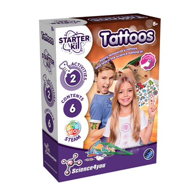 Wissenschaft 4 Sie Tattoo Starter Set für temporäre Tattoos