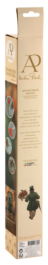 Grafix Diamond Painting Anton Pieck Mann mit Rosen 40x50 cm - afbeelding 4