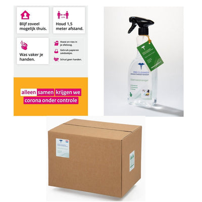 Pro sauberer Reinigungsmittel Desinfizierende Oberflächenversicherer 750 ml Box 10 Teile