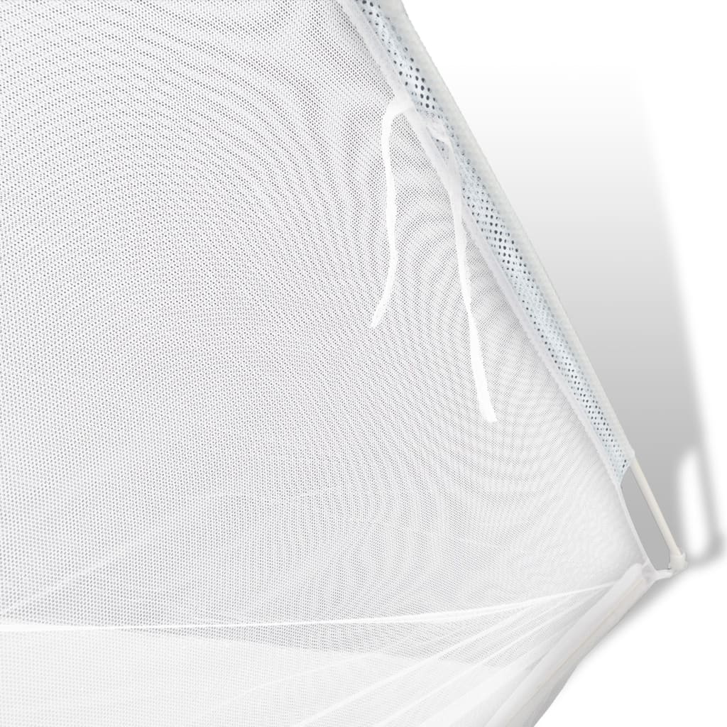 VIDAXL -Zelt 200x180x150 cm Glasfaser weiß