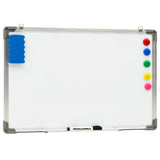 Vidaxl Whiteboard Magnetic 60x40 cm Stahlweiß - afbeelding 2