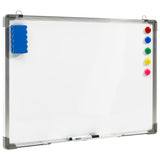 Vidaxl Whiteboard Magnetic 90x60 cm Stahlweiß - afbeelding 2