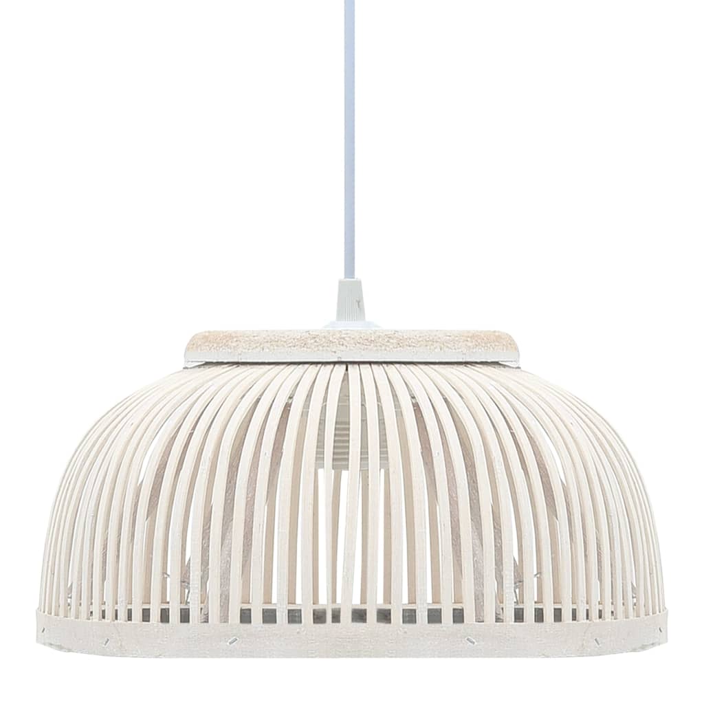 Vidaxx Hängelampe halbrund 40 W E27 34x14,5 cm Bambus