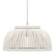 Vidaxx Hängelampe halbrund 40 W E27 34x14,5 cm Bambus